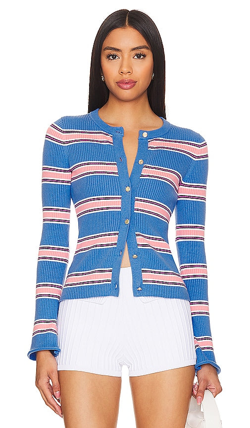27 miles malibu Laroi Cardigan in Blue - 27 miles Malibu - Cardigan Laroi en bleu - 27 英里 malibu Laroi 蓝色开衫 - 27 Meilen Malibu Laroi Cardigan in Blau - 27 Miles MALIBU 라로이 가디건 색상 - Cardigan Laroi Malibu da 27 miglia in blu