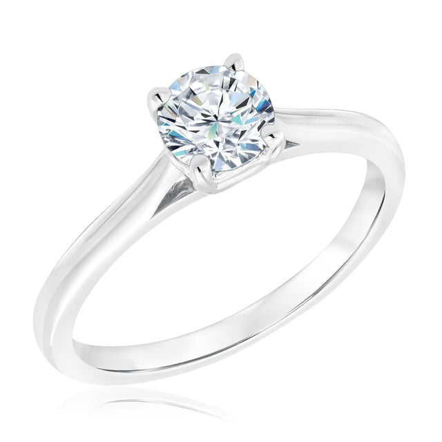 3/4ct Round Diamond Solitaire Engagement Ring