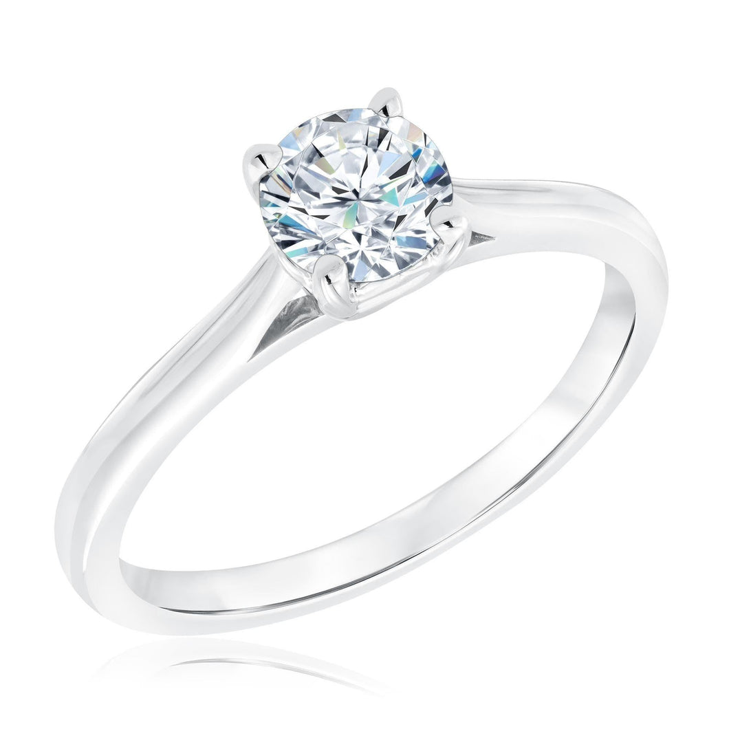 3/4ct Round Diamond Solitaire Engagement Ring