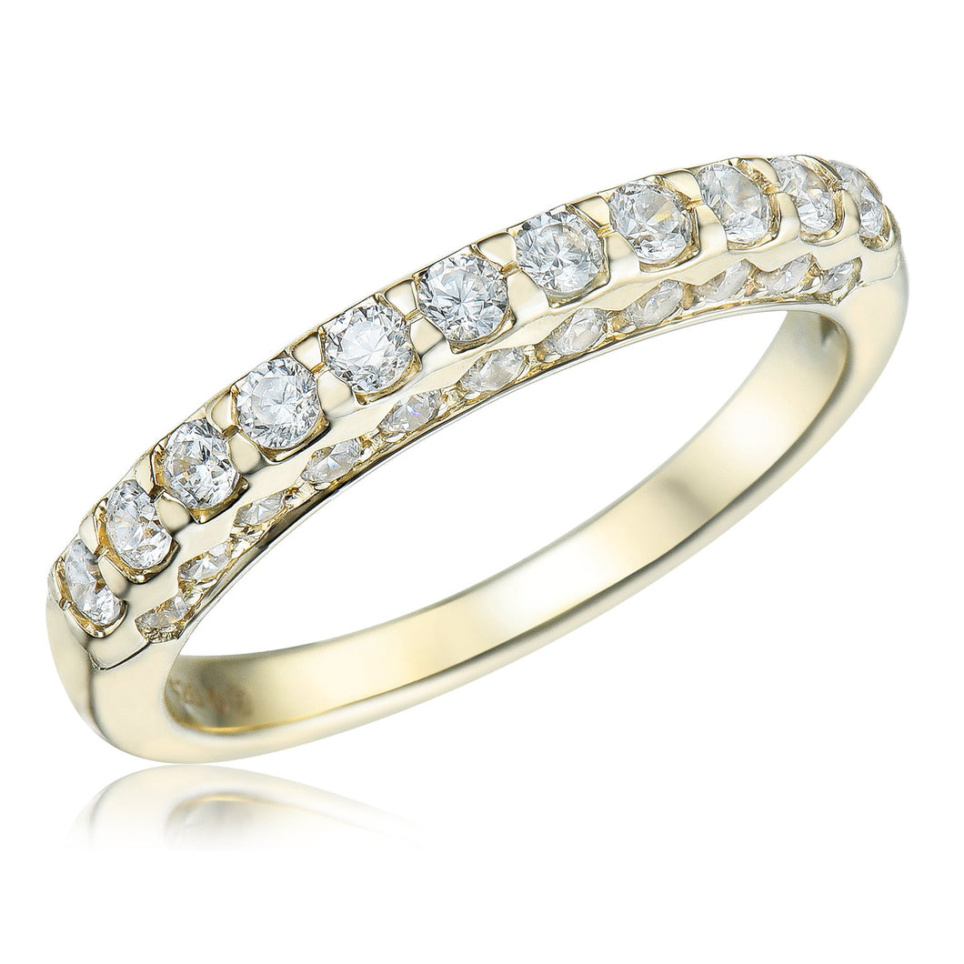 3/4ctw Diamond Yellow Gold Ring | Size 5