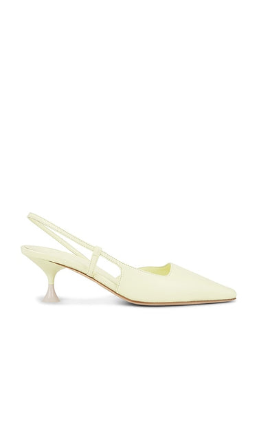 3JUIN Kira Pumps in Yellow | Citrine Pump Heels for Women
