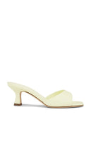 3JUIN Lea Sandals in Yellow | Citrine Heeled Sandals for Women