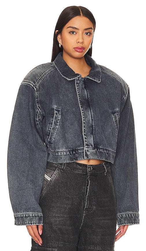 3x1 Amelia Crop Jacket in Blue