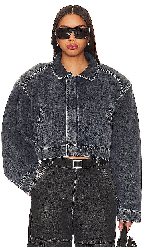 3x1 Amelia Crop Jacket in Blue - Veste courte Amelia 3x1 en bleu - 3x1 Amelia 蓝色短款夹克 - 3x1 Amelia Crop Jacke in Blau - 3x1 Amelia 크롭 재킷블루 색상 - Giacca corta Amelia 3x1 in blu