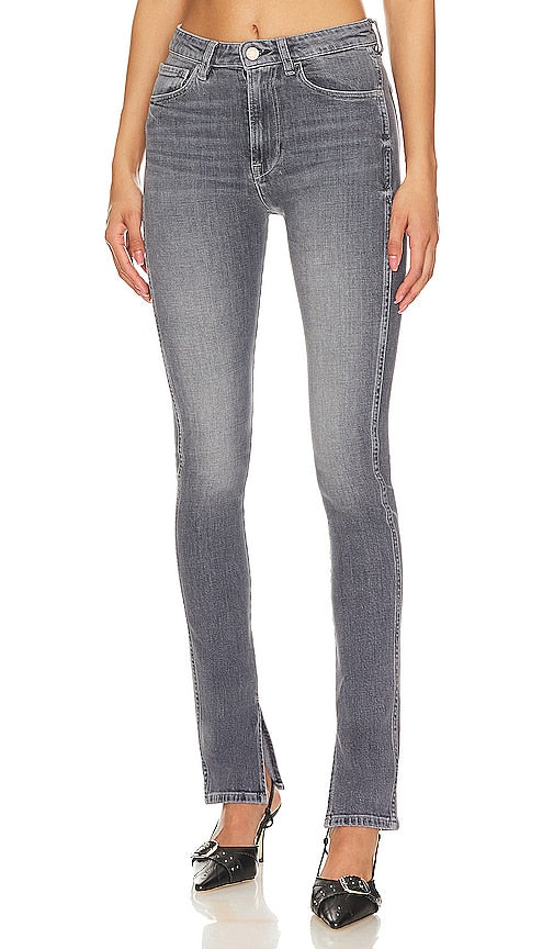 3x1 Kaya Split Skinny in Grey - 3x1 Kaya - Jean skinny fendu en gris - 3x1 Kaya Split 紧身灰色 - 3x1 Kaya Split Skinny in Grau - 3x1 Kaya 스플릿 스키니 그레이 색상 - 3x1 Kaya Split Skinny in grigio