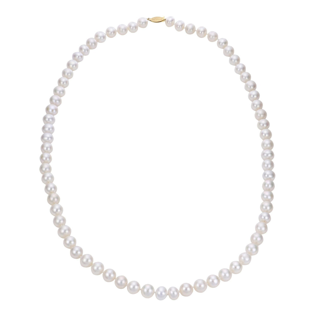 5-6mm Freshwater Cultured Pearl Strand Necklace, 24 Inches