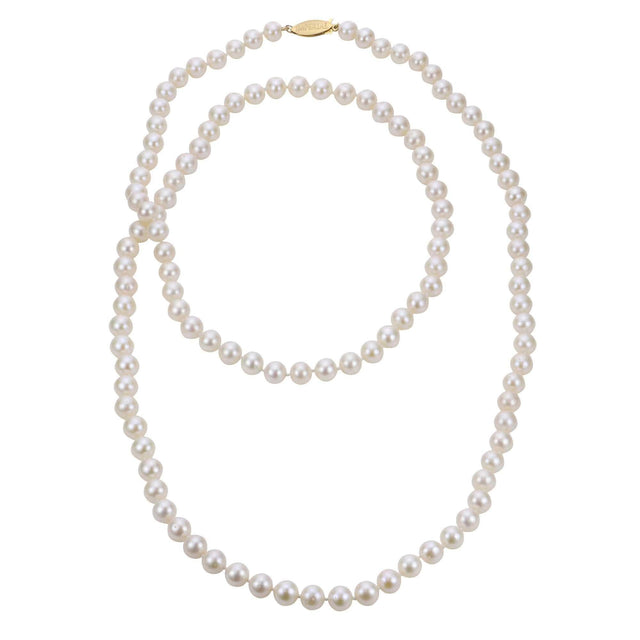 5-6mm Freshwater Cultured Pearl Strand Necklace, 36 Inches