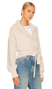 525 Boucle Ballerina Wrap in Beige