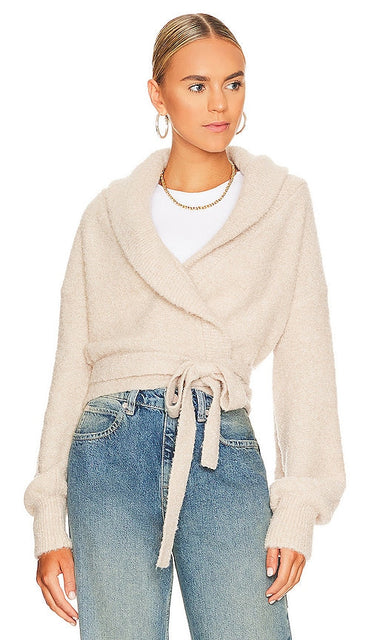 525 Boucle Ballerina Wrap in Beige - 525 Boucle Ballerine Wrap en Beige - 525 米色 Boucle 芭蕾舞裹身裙 - 525 Bouclé-Ballerina-Wickel in Beige - 525 부클레 발레리나 랩 베이지 색상 - Coprispalle ballerina 525 Boucle in beige