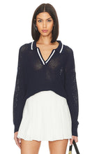 525 Cara Polo Pullover in Navy - Pull polo 525 Cara en bleu marine - 525 Cara Polo 海军蓝套头衫 - 525 Cara Polopullover in Marineblau - 525 Cara Polo 풀오버 네이비 색상 - Maglione Polo 525 Cara in blu marino