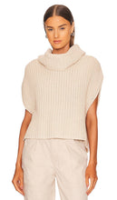 525 Cate Sleeveless Turtleneck Sweater in Cream