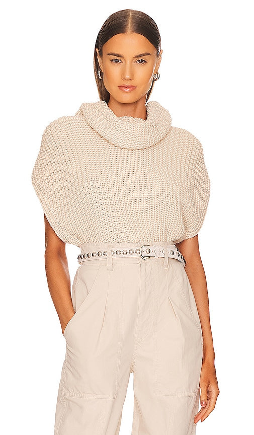 525 Cate Sleeveless Turtleneck Sweater in Cream - Pull à col roulé sans manches 525 Cate en crème - 525 Cate 奶油色无袖高领毛衣 - 525 Cate Ärmelloser Rollkragenpullover in Creme - 525 Cate 민소매 터틀넥 스웨터크림색 - Maglione dolcevita senza maniche 525 Cate color crema