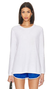 525 Emma Crewneck Sweater in White - Pull à col rond 525 Emma en blanc - 525 Emma 白色圆领毛衣 - 525 Emma Rundhalspullover in Weiß - 525 Emma 크루넥 스웨터화이트 색상 - Maglione girocollo 525 Emma in bianco