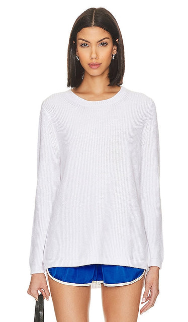 525 Emma Crewneck Sweater in White - Pull à col rond 525 Emma en blanc - 525 Emma 白色圆领毛衣 - 525 Emma Rundhalspullover in Weiß - 525 Emma 크루넥 스웨터화이트 색상 - Maglione girocollo 525 Emma in bianco