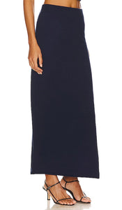 525 Gwen Jersey Maxi Skirt in Navy