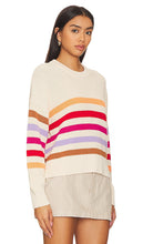 525 Ida Button Shoulder Rib Pullover Sweater in Cream