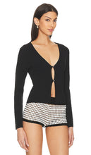 525 Jess Cropped Cardi in Black