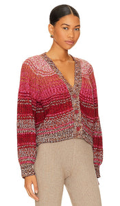 525 Rumi Cardigan in Fuchsia