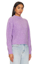525 Fass Boucle Puff Sleeve Pullover Sweater in Purple