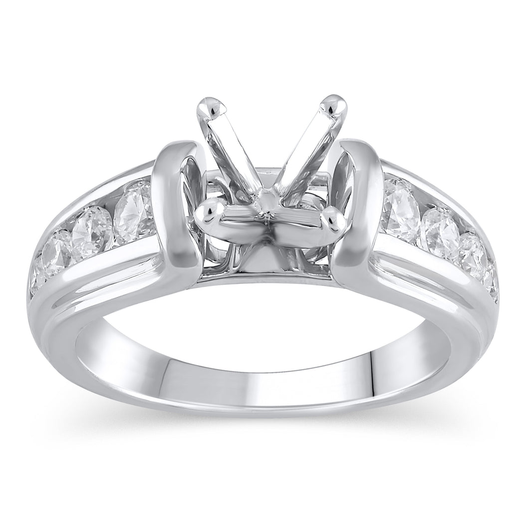 5/8ctw Diamond White Gold Engagement Ring Setting | Design Collection | Size 6