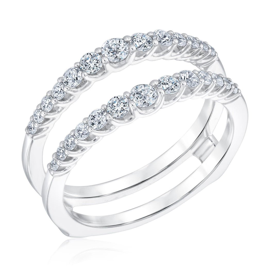 5/8ctw Round Diamond Ring Guard | Embrace Collection