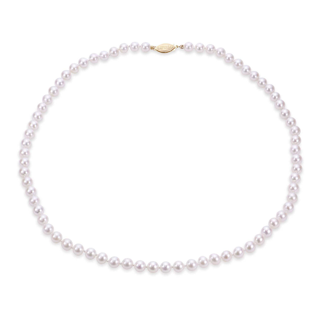 5.5-6mm Akoya Cultured Pearl Strand Necklace, 18 Inches