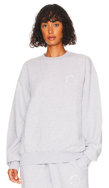 7 Days Active Monday Sweatshirt Crew Neck in Light Grey - 7 Days Active Monday - Sweat ras du cou - Gris clair - 7 Days Active Monday 浅灰色圆领运动衫 - 7 Days Active Monday Sweatshirt mit Rundhalsausschnitt in Hellgrau - 7 Days Active Monday 스웨트셔츠 크루넥 라이트 그레이 색상 - Felpa girocollo 7 Days Active Monday in grigio chiaro