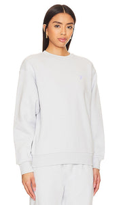 7 Days Active Organic Crewneck Sweatshirt in Baby Blue