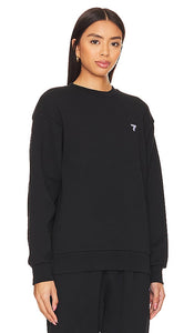 7 Days Active Organic Crewneck Sweatshirt in Black