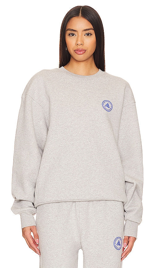 7 Days Active Organic Crewneck Sweatshirt in Grey - Sweat-shirt bio à col rond 7 Days Active en gris - 7 Days Active 灰色有机圆领运动衫 - 7 Days Active Bio-Sweatshirt mit Rundhalsausschnitt in Grau - 7 Days Active 오가닉 크루넥 스웨트셔츠 색상은 그레이 색상입니다. - Felpa girocollo organica 7 Days Active in grigio