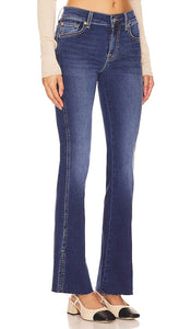 7 For All Mankind Bootcut Tailorless in Blue