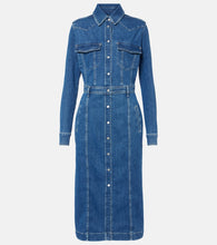 7 For All Mankind Denim midi dress. 7 For All Mankind 牛仔中长连衣裙
