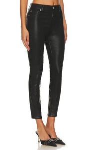 7 For All Mankind High Waist Ankle Skinny in Black