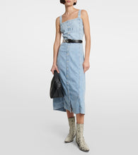 7 For All Mankind Sally denim midi dress
