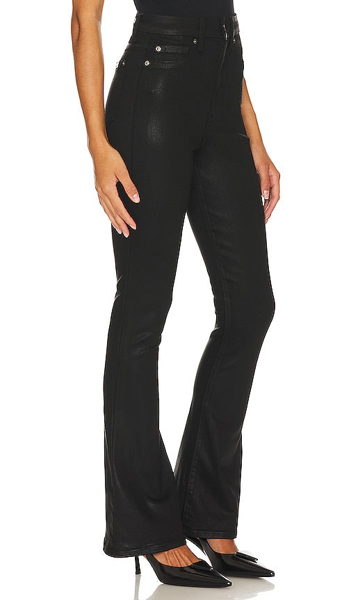 7 For All Mankind Ultra High Rise Skinny Boot in Black