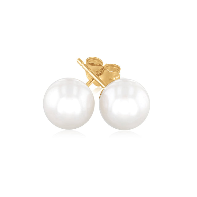 8-8.5mm Freshwater Cultured Pearl Stud Earrings