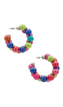 8 Other Reasons Beaded Hoop Earring in Pink