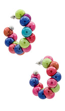 8 Other Reasons Beaded Hoop Earring in Pink