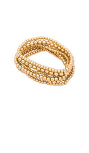 8 Other Reasons Bubble Bangle Set in Metallic Gold