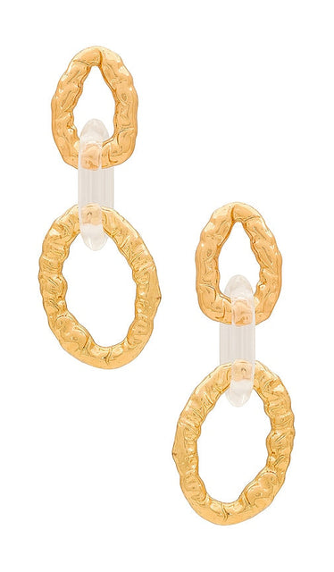 8 Other Reasons Buried Treasure Earrings in Metallic Gold