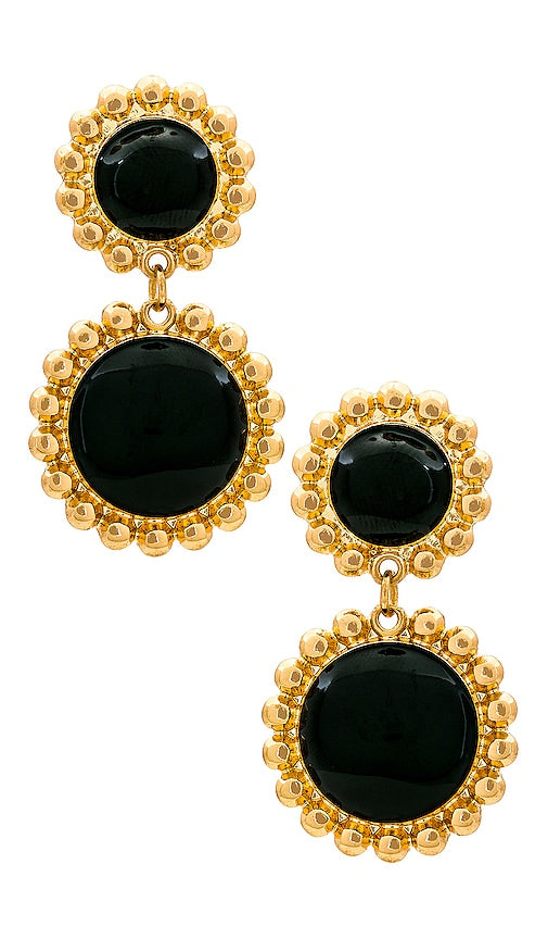 8 Other Reasons Circle Drop Earring in Black