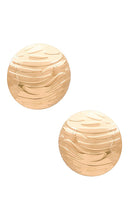 8 Other Reasons Circle Stud Earring in Metallic Gold