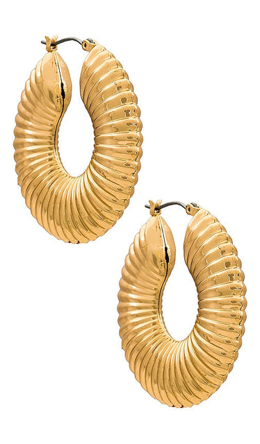 8 Other Reasons Coil Hoops in Metallic Gold