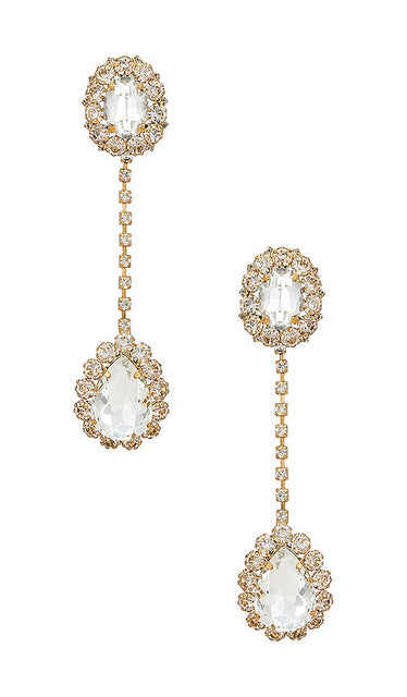 8 Other Reasons Crystal Drop Earrings in Metallic Gold