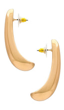 8 Other Reasons Curve Earrings in Metallic Gold