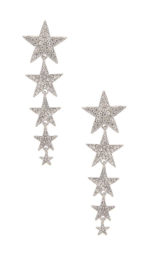 8 Other Reasons Falling Star Earrings in Metallic Silver