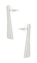 8 Other Reasons Fan Earrings in Metallic Silver