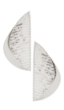 8 Other Reasons Fan Earrings in Metallic Silver