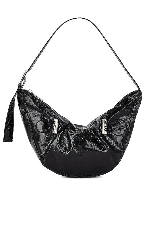 8 Other Reasons Faux Leather Crescent Bag in Black - 8 Other Reasons Sac Crescent en similicuir noir - 8 Other Reason 黑色人造皮革月牙包 - 8 andere Gründe, Kunstleder-Halbmondtasche in Schwarz - 8가지 다른 이유 블랙 컬러의 인조 가죽 크레센트 백 - Borsa a mezzaluna in ecopelle per 8 altri motivi in ​​nero