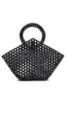 8 Other Reasons Geometric Top Handle Bag in Black